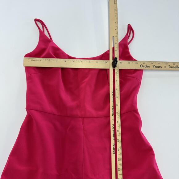 Christian Siriano Dress Womens 2 Pink Sleeveless Midi Formal Slit Evening Gown - Picture 5 of 10